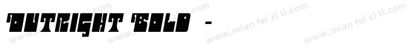 Outright Bold字体字体转换